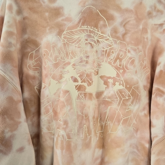 NWT H&M Edition by John Boyega Tie-dye Cotton Sweatshirt Pink Large - Picture 15 of 16
